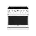 Thor Kitchen 36-Inch Electric Range with 5 Burners, 6.0 cu. ft. Convection Oven in White (ARE36W)