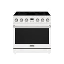 Thor Kitchen 3-Piece Appliance Package - 36-Inch Electric Range, 36-Inch Refrigerator, & 24-Inch Dishwasher in White