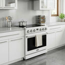 Thor Kitchen 36-Inch Electric Range with 6.0 cu. ft. Convection Oven in White (ARE36W)