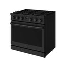 Thor Kitchen 3-Piece Appliance Package - 36-Inch Propane Gas Range, 30-Inch Refrigerator, & 24-Inch Dishwasher in Black