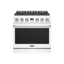 Thor Kitchen 36-Inch Propane Gas Range with 6 Burners, 6.0 cu. ft. Convection Oven in White (ARG36WLP)