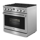 Thor Kitchen 36-Inch Natural Gas Range with 6 Burners, 6.0 cu. ft. Convection Oven in Stainless Steel (ARG36)