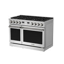 Thor Kitchen A-Series 5-Piece Appliance Package - 48-Inch Propane Gas Range, Under Cabinet Range Hood, Refrigerator with Water Dispenser, Dishwasher, and Microwave in Stainless Steel