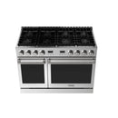 Thor Kitchen A-Series 6-Piece Appliance Package - 48-Inch Propane Gas Range, Under Cabinet Range Hood, Refrigerator, Dishwasher, Microwave, and Wine Cooler in Stainless Steel