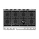 Thor Kitchen A-Series 4-Piece Appliance Package - 48-Inch Gas Range, Under Cabinet Range Hood, Refrigerator with Water Dispenser, and Dishwasher in Stainless Steel