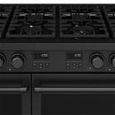 Thor Kitchen 48-Inch Contemporary Propane Gas Range with 7.6 Cu. Ft. Oven and 8 Cooktop Burners in Black (ARG48BLP)
