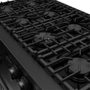 Thor Kitchen 48-Inch Contemporary Propane Gas Range with 7.6 Cu. Ft. Oven and 8 Cooktop Burners in Black (ARG48BLP)