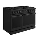 Thor Kitchen 48-Inch Contemporary Natural Gas Range with 7.6 Cu. Ft. Oven and 8 Cooktop Burners in Black (ARG48B)
