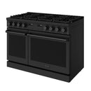 Thor Kitchen 48-Inch Contemporary Propane Gas Range with 7.6 Cu. Ft. Oven and 8 Cooktop Burners in Black (ARG48BLP)