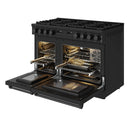 Thor Kitchen 48-Inch Contemporary Propane Gas Range with 7.6 Cu. Ft. Oven and 8 Cooktop Burners in Black (ARG48BLP)