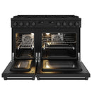 Thor Kitchen 48-Inch Contemporary Propane Gas Range with 7.6 Cu. Ft. Oven and 8 Cooktop Burners in Black (ARG48BLP)