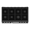 Thor Kitchen 48-Inch Contemporary Propane Gas Range with 7.6 Cu. Ft. Oven and 8 Cooktop Burners in Black (ARG48BLP)