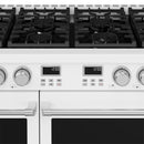 Thor Kitchen 48-Inch Contemporary Natural Gas Range with 7.6 Cu. Ft. Oven and 8 Cooktop Burners in White (ARG48W)