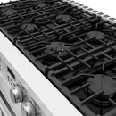 Thor Kitchen 48-Inch Contemporary Natural Gas Range with 7.6 Cu. Ft. Oven and 8 Cooktop Burners in White (ARG48W)