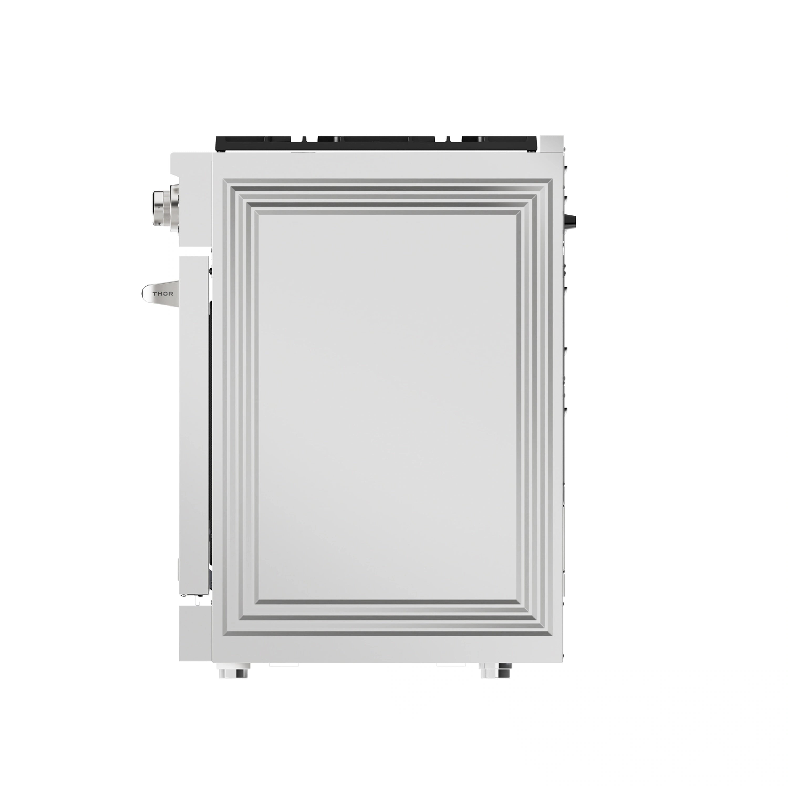 Stainless steel wall-mount range hood front housing with framed opening
