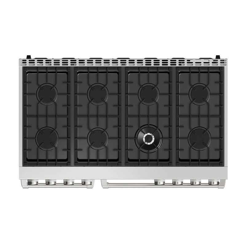 Thor Kitchen A-Series 4-Piece Appliance Package - 48-Inch Gas Range, Refrigerator with Water Dispenser, Dishwasher, and Microwave in Stainless Steel