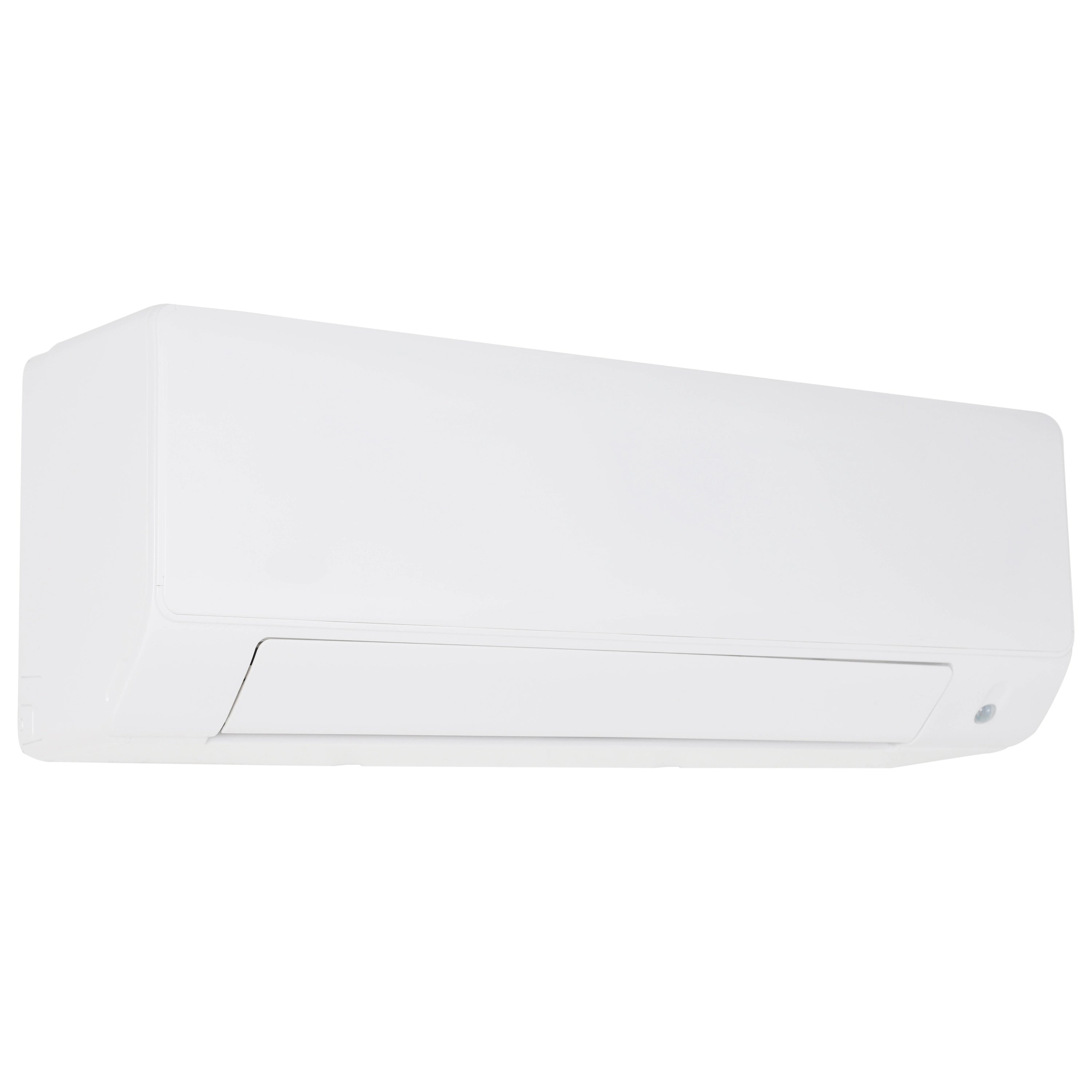 White wall-mount indoor air handler unit, ductless mini split