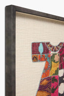 Loloi Abbas Collection - Wall Art Embroidered Rug in Ivory