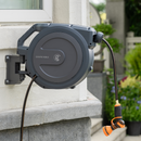Giraffe Tools 1/2-Inch, 100 Ft. Retractable Garden Hose Reel, UV Resistant