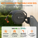 Giraffe Tools 1/2-Inch, 100 Ft. Retractable Garden Hose Reel, UV Resistant