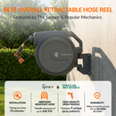 Giraffe Tools 5/8-Inch, 90 Ft. Retractable Garden Hose Reel with Auto-Rewind