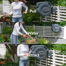 Giraffe Tools Retractable Garden Hose Reel-1/2in-155ft with 9-mode (AW5012US)