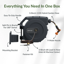 Giraffe Tools Retractable Garden Hose Reel-5/8 in-115ft with 9-mode (AW5058US)