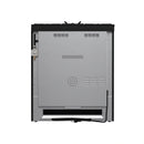 Forno 4-Piece Appliance Package - 30-Inch Espresso Gas Range , Wall Mount Range Hood, 36-Inch French Door Refrigerator, and Dishwasher in Black with Antique Brass Handle