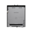 Forno Leonardo Espresso 30-Inch Gas Range in Black with Stainless Steel Handle (FFSGS1116-30BLK)