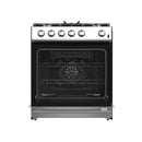 Forno 4-Piece Appliance Package - 30-Inch Espresso Gas Range , Wall Mount Range Hood, 36-Inch French Door Refrigerator, and Dishwasher in Stainless Steel