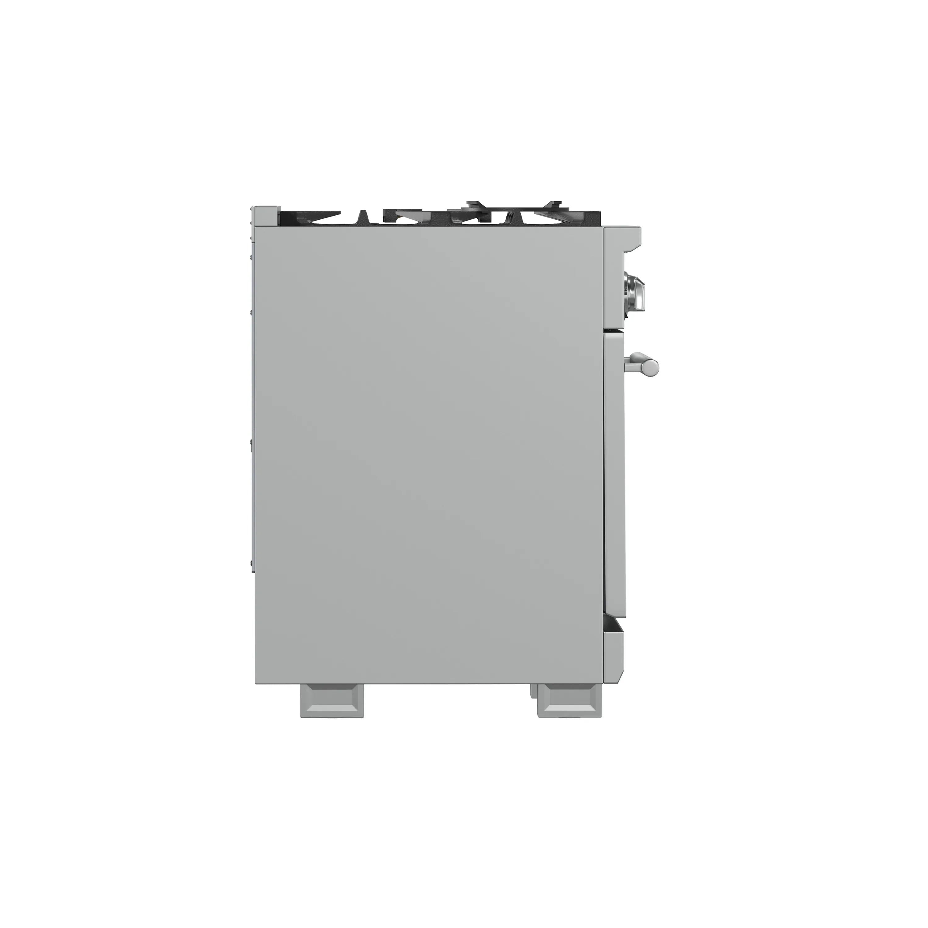 Dishwasher exterior cabinet with side inlet fittings and control area