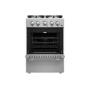 Forno Breno 24-Inch Gas Range with 4 Burners in Stainless Steel (FFSGS6272-24)