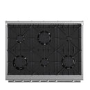 Forno 3-Piece Appliance Package - 36-Inch Marco Gas Range, French Door Refrigerator, & Dishwasher in Stainless Steel (FBDL-009-01CAUS)