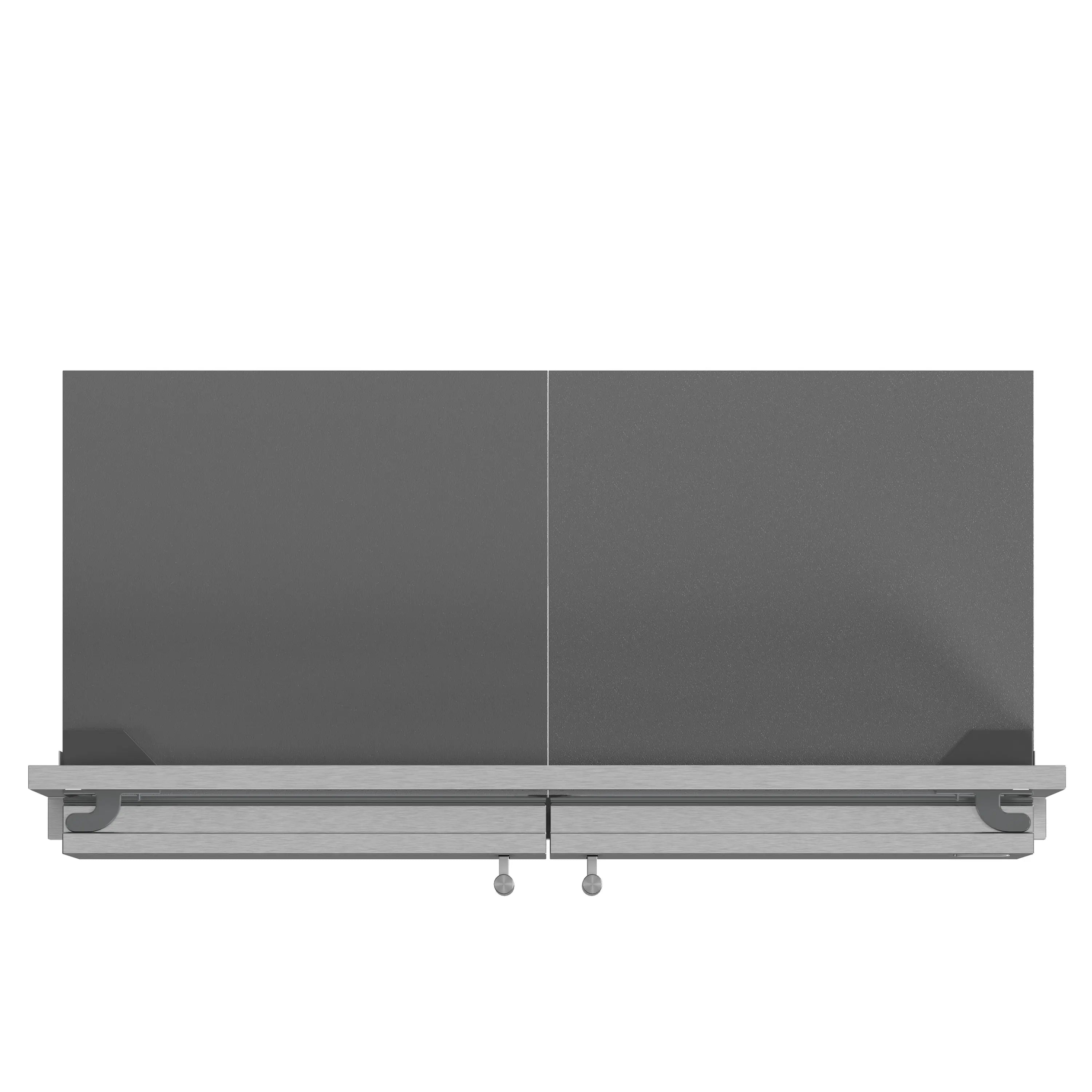 Refrigerator shelf rail with mounting bracket and two hanging hooks