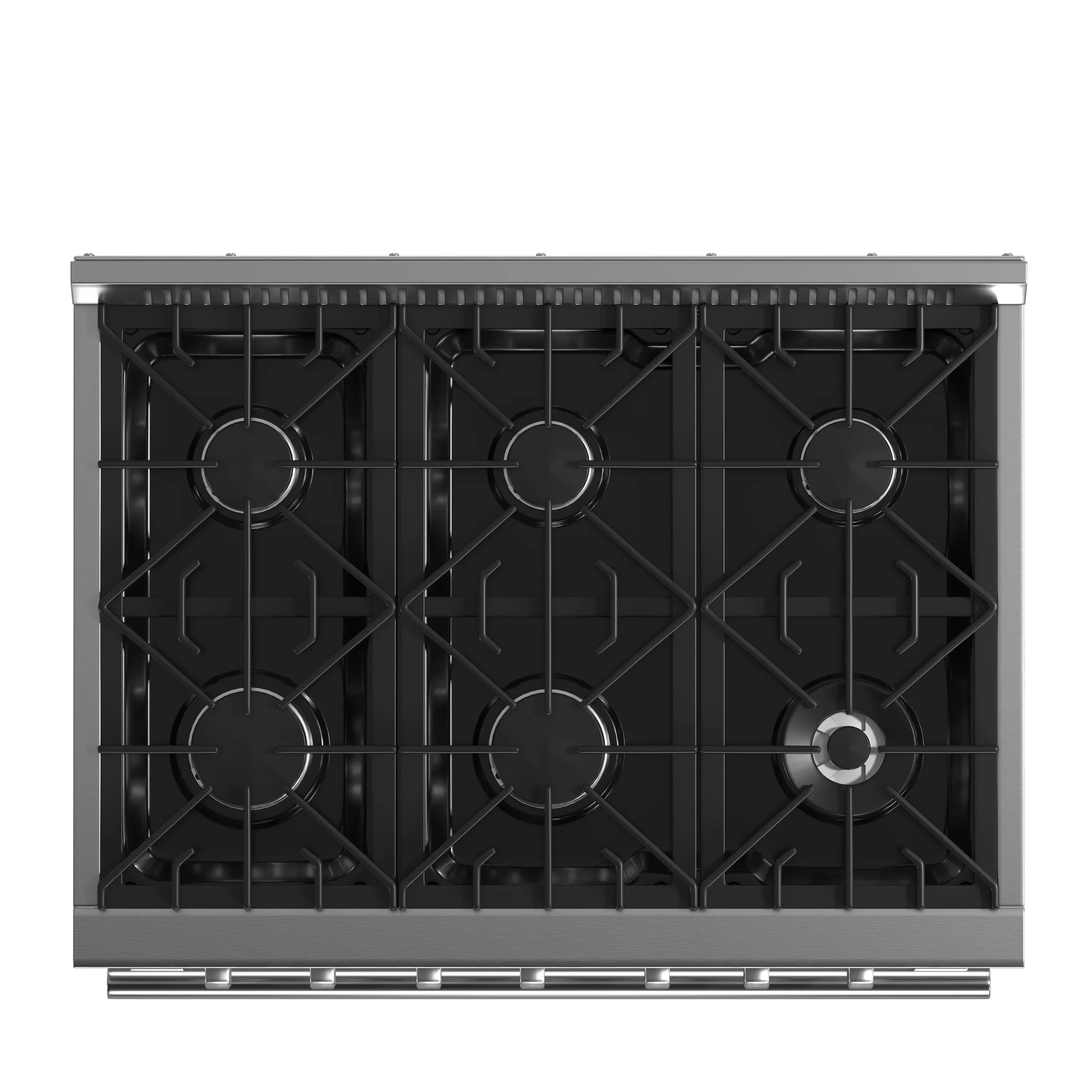 Forno 3-Piece Appliance Package - 36-Inch Gas Range, Refrigerator with Water Dispenser, & Dishwasher in Stainless Steel