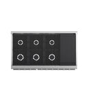 Forno 5-Piece Appliance Package - 48-Inch Gas Range, Refrigerator with Water Dispenser, Wall Mount Hood with Backsplash, 24-Inch Microwave Oven, & 3-Rack Dishwasher in Stainless Steel
