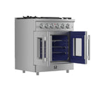 Forno Massimo 30-Inch French Door Gas Range in Stainless Steel (FFSGS6439-30)