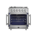 Forno Massimo 30-Inch French Door Gas Range in Stainless Steel (FFSGS6439-30)