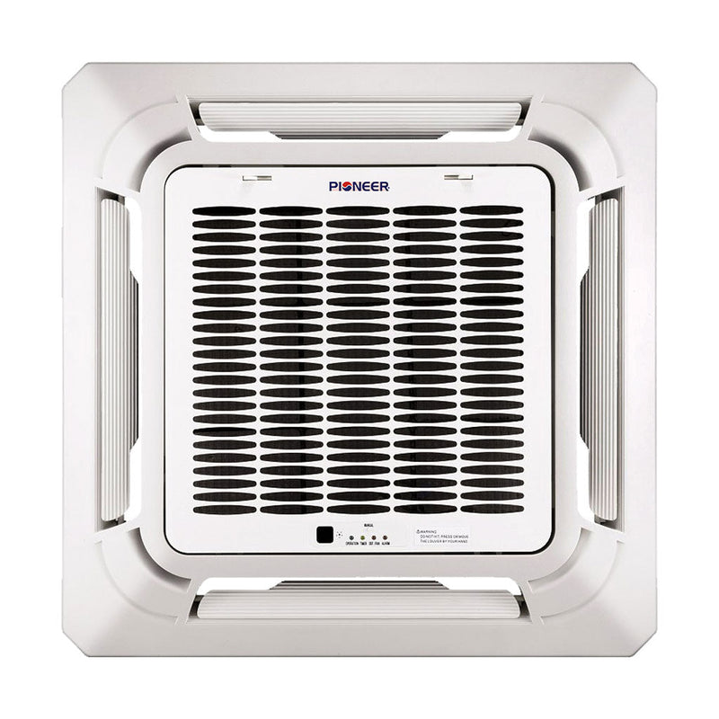 Pioneer 18,000 BTU, 20.5 SEER2, 8-Way Compact Cassette Mini-Split Air Conditioner & Heat Pump System Full Set, 230V (CYB018GMFILCAD)