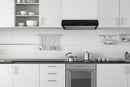 Hauslane 30-Inch Under Cabinet Curved Range Hood with Stainless Steel Filters and Panel LED in Stainless Steel (UC-B018SS-30)