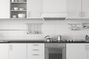 Hauslane 30-Inch Under Cabinet Curved Range Hood with Stainless Steel Filters and Panel LED in Stainless Steel (UC-B018SS-30)