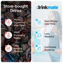 Drinkmate OmniFizz Sparkling Water and Soda Maker 4 Cylinder Bundle with PET Bottle
