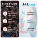 Drinkmate OmniFizz Sparkling Water and Soda Maker 3 Cylinder and extra 0.5L Bottle Ultimate Bundle