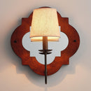 Parrot Uncle 1-Light Rustic Iron Wood Wall Sconce Lighting (BBB0108-1)
