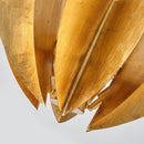 Parrot Uncle 19-Inch Elvira 6-Light Farmhouse Vintage Distressed Golden Semi-Flush Mount Ceiling Light (BBC3001)