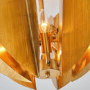 Parrot Uncle 19-Inch Elvira 6-Light Farmhouse Vintage Distressed Golden Semi-Flush Mount Ceiling Light (BBC3001)
