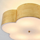 Parrot Uncle 20-Inch Joyce 5-Light Vintage Golden Semi-Flush Mount Ceiling Light (BBC3004)