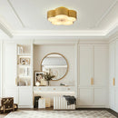 Parrot Uncle 20-Inch Joyce 5-Light Vintage Golden Semi-Flush Mount Ceiling Light (BBC3004)