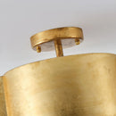 Parrot Uncle 20-Inch Joyce 5-Light Vintage Golden Semi-Flush Mount Ceiling Light (BBC3004)