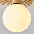 Parrot Uncle 18-Inch Iris 1-Light Golden Semi-Flush Mount Ceiling Light (BBC3008)